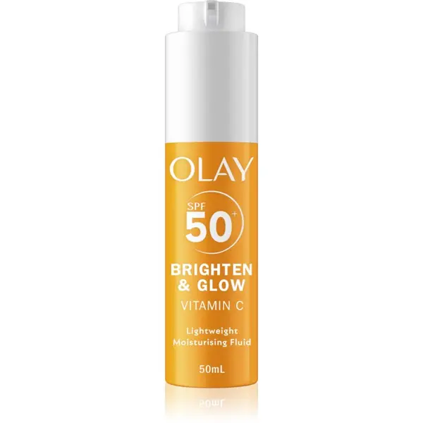 Olay Olay Vitamin C Brighten & Glow хидратиращ флуид с ниацинамид SPF 50+ 50 мл.