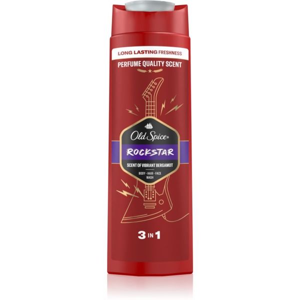 Old Spice Old Spice RockStar душ-гел за мъже за лице, тяло и коса 400 мл.