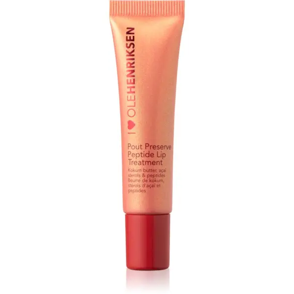 OLEHENRIKSEN OLEHENRIKSEN Pout Preserve Peptide Lip Treatment хидратиращ блясък за устни цвят Strawberry Sorbet Glimmer 12 мл.