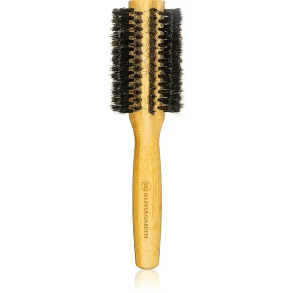 Olivia Garden Olivia Garden Bamboo Touch кръгла четка за коса с косми от глиган диаметър 30 mm 1 бр.