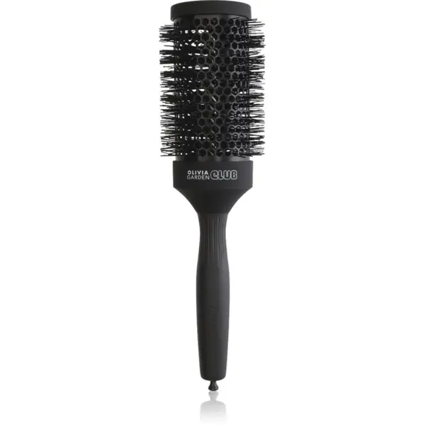 Olivia Garden Club Olivia Garden Club The Glow Blowout Ceramic Round Brush Black кръгла четка за коса 1 бр.