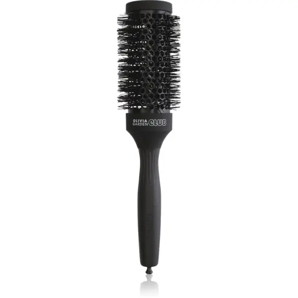 Olivia Garden Club Olivia Garden Club The Glow Blowout Ceramic Round Brush Black кръгла четка за коса M 1 бр.