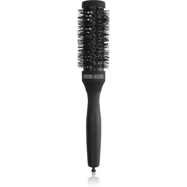 Olivia Garden Club Olivia Garden Club The Glow Blowout Ceramic Round Brush Black кръгла четка за коса S 1 бр.