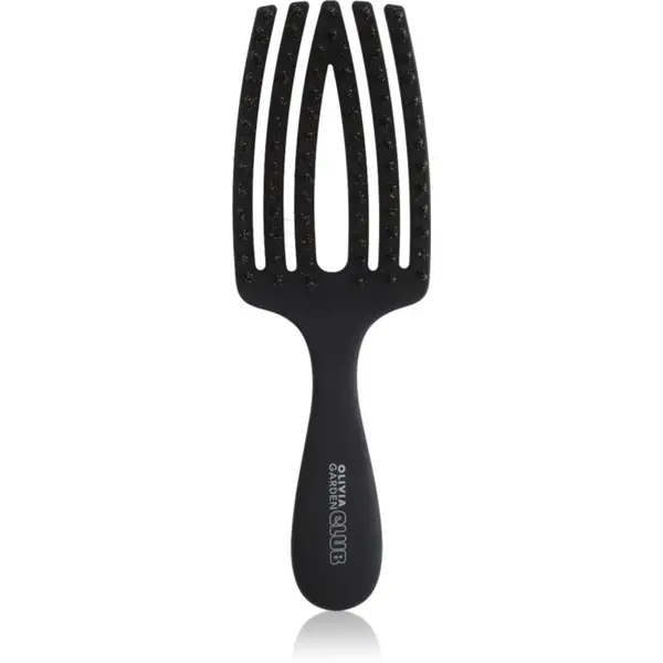 Olivia Garden Club Olivia Garden Club The Nomad Detangling&Shine Fingerbrush​ плоска четка За коса Black 1 бр.