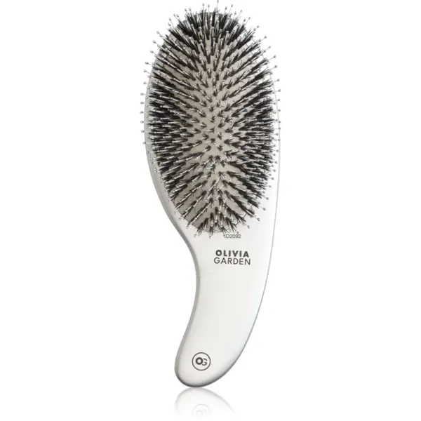Olivia Garden Olivia Garden Expert CURVE Nylon Silver Четка за коса с косми от глиган 1 бр.