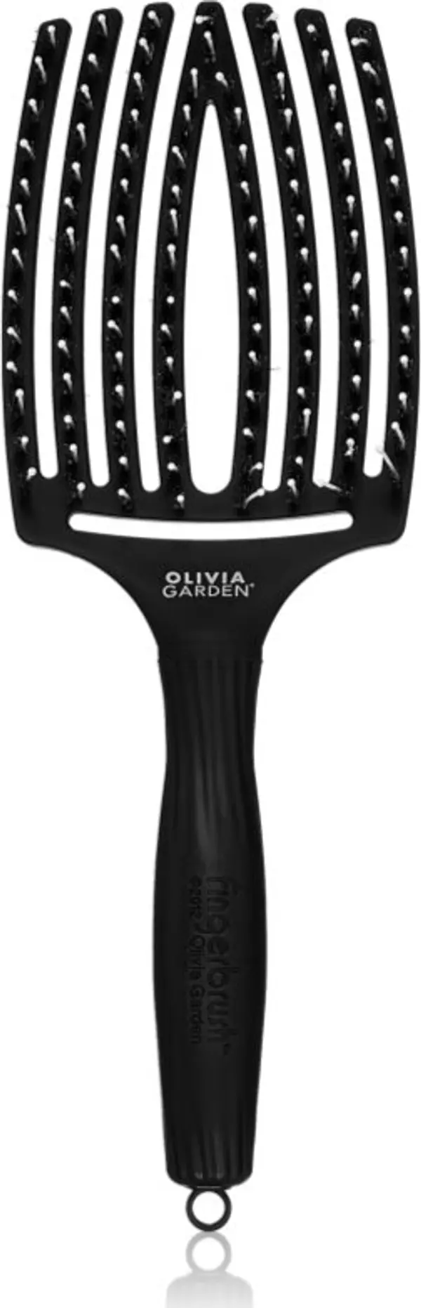 Olivia Garden Olivia Garden Fingerbrush Combo голяма плоска четка с влакна от найлон и глиган Large 1 бр.