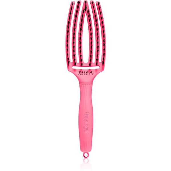 Olivia Garden Olivia Garden Fingerbrush L´amour плоска четка За коса Hot Pink 1 бр.