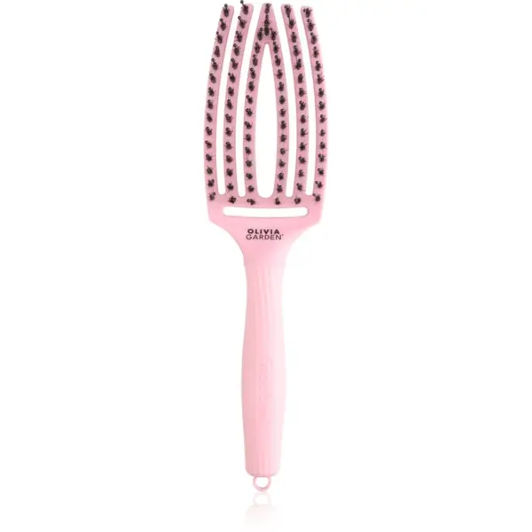 Olivia Garden Olivia Garden Fingerbrush ThinkPink Boar & Nylon Jaipur Rose Четка за коса 1 бр.