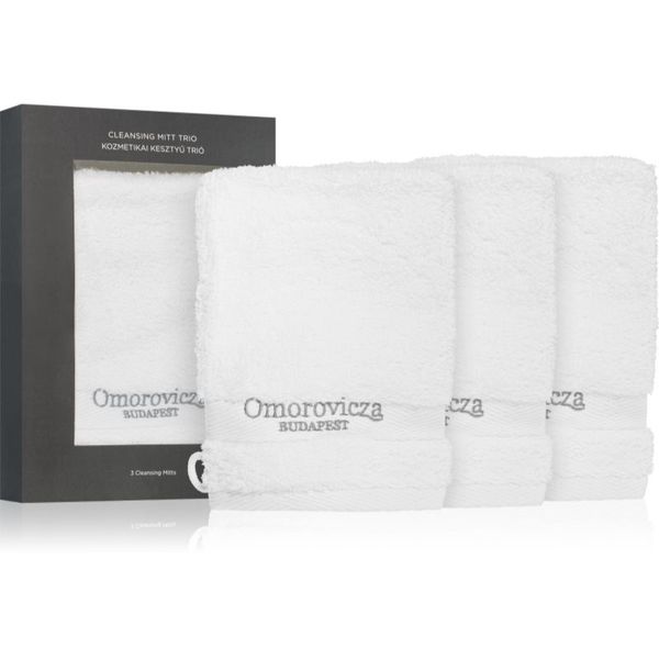 Omorovicza Omorovicza Cleansing Mitt Trio комплект за почистване на грим 3 бр.