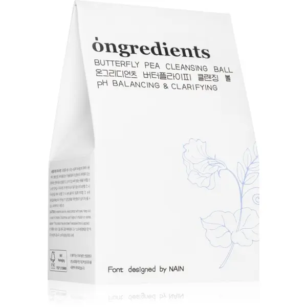 Ongredients Ongredients Butterfly Pea Cleansing Ball почистващ сапун за лице с антиоксидантен ефект 110 гр.