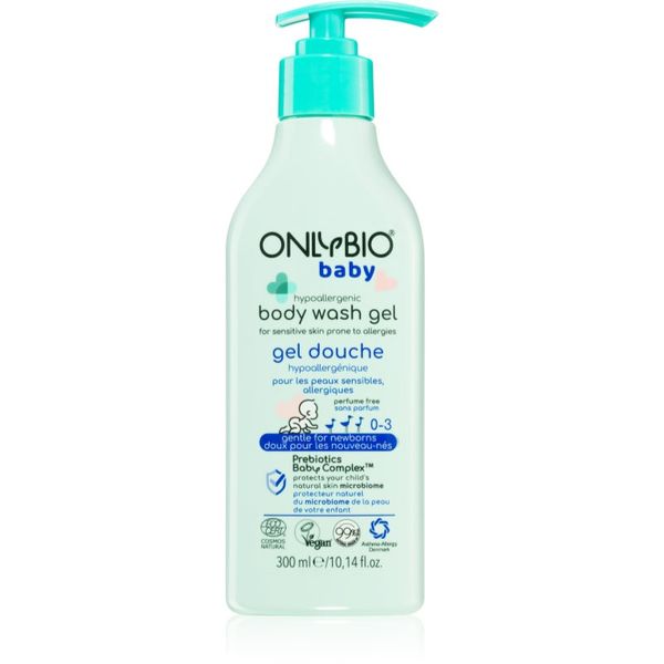 OnlyBio OnlyBio Baby Hypoallergenic хипоалергенен душ-гел за деца от раждането им 300 мл.