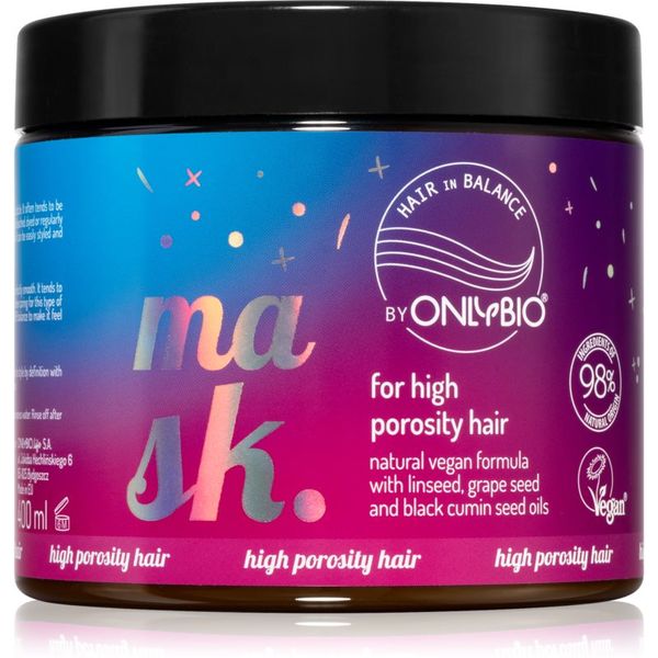 OnlyBio OnlyBio Hair in Balance подхранваща маска за суха коса 400 мл.