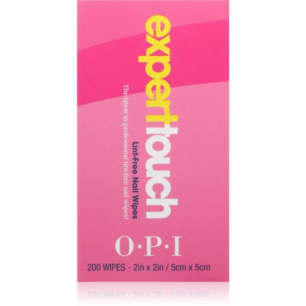 OPI OPI Expert Touch почистващи кърпички за нокти и кожичките около ноктите 200 бр.