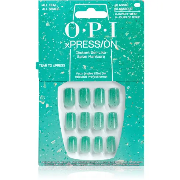 OPI OPI Make ‘Em Jelly! XPRESS/ON Изкуствени нокти All Teal, All Shade 30 бр.