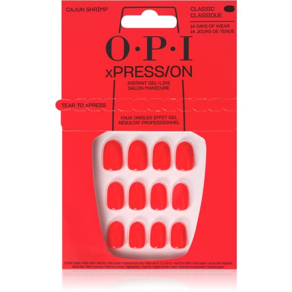 OPI OPI xPRESS/ON Изкуствени нокти Cajun Shrimp 30 бр.