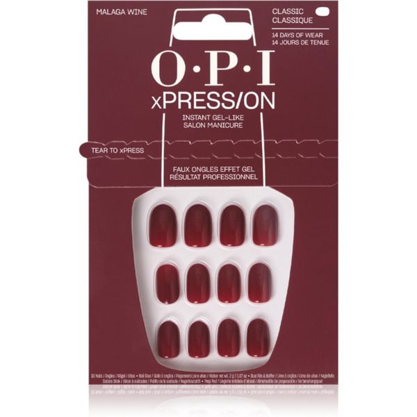 OPI OPI xPRESS/ON Изкуствени нокти Malaga Wine 30 бр.
