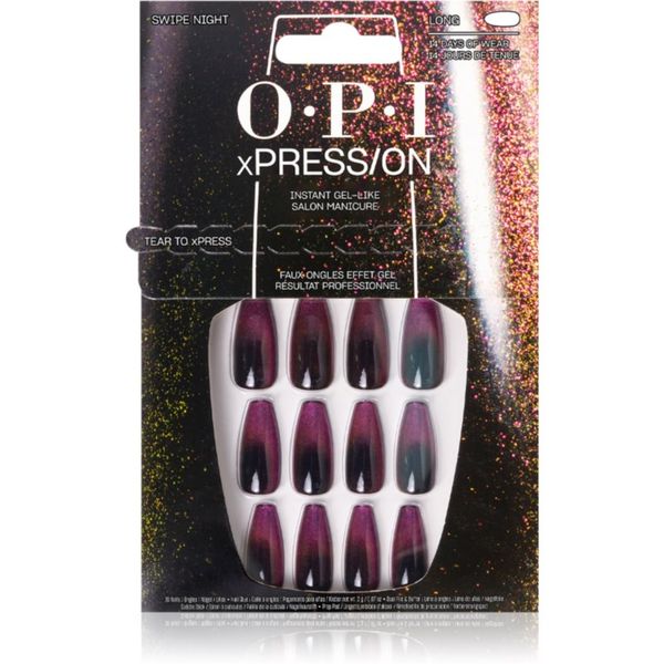 OPI OPI xPRESS/ON Изкуствени нокти Swipe Night 30 бр.