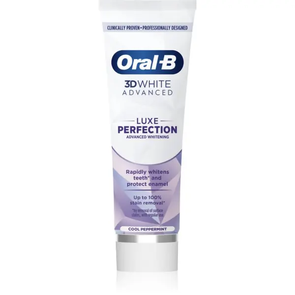 Oral-B Oral-B 3D White Luxe Perfection избелваща паста за зъби Cool Peppermint 75 мл.