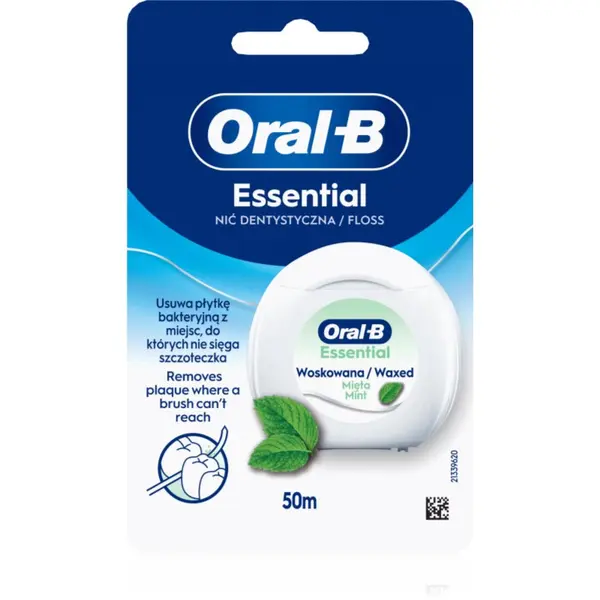 Oral-B Oral-B Essential Floss Mint восъчен конец за зъби с вкус на мента 50 м