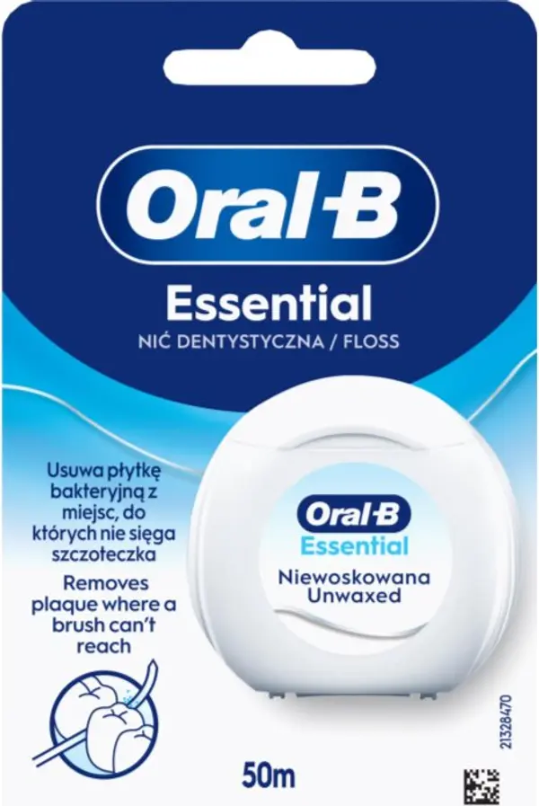 Oral-B Oral-B Essential Floss Unwaxed конец за зъби без восък 50 м