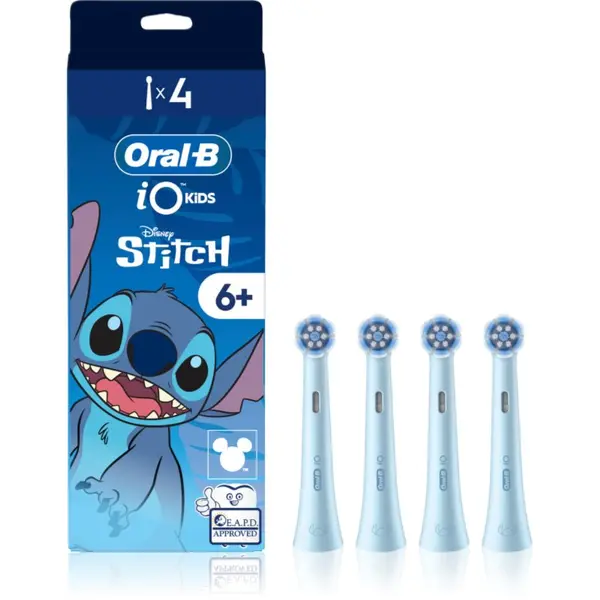 Oral-B Oral-B iO Kids Disney Stitch резервни глави за четка за зъби за деца от 6-годишна възраст 4 бр.