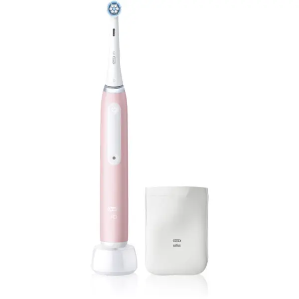 Oral-B Oral-B iO Sensi Clean електрическа четка за зъби с калъф за зарядно устройство Blush Pink 1 бр.