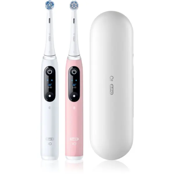 Oral-B Oral-B iO6 Connected Coach електрическа четка за зъби с калъфка ДУО ОПАКОВКА 2 бр.
