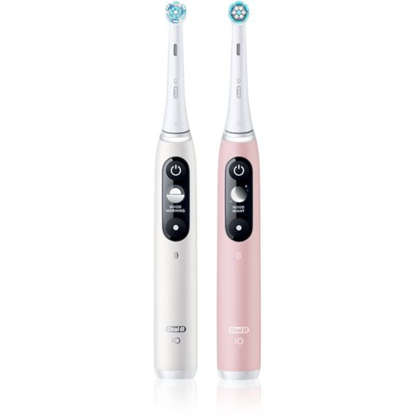 Oral B Oral B iO6 DUO електрическа четка за зъби White & Pink Sand 2 бр.