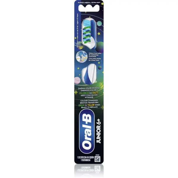 Oral-B Oral-B Junior 6+ четка за зъби за деца 6–12 години 1 бр.