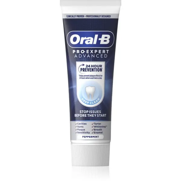 Oral-B Oral-B Pro-Expert Advanced Deep Clean паста за зъби за съвършено измиване на зъби Peppermint 75 мл.