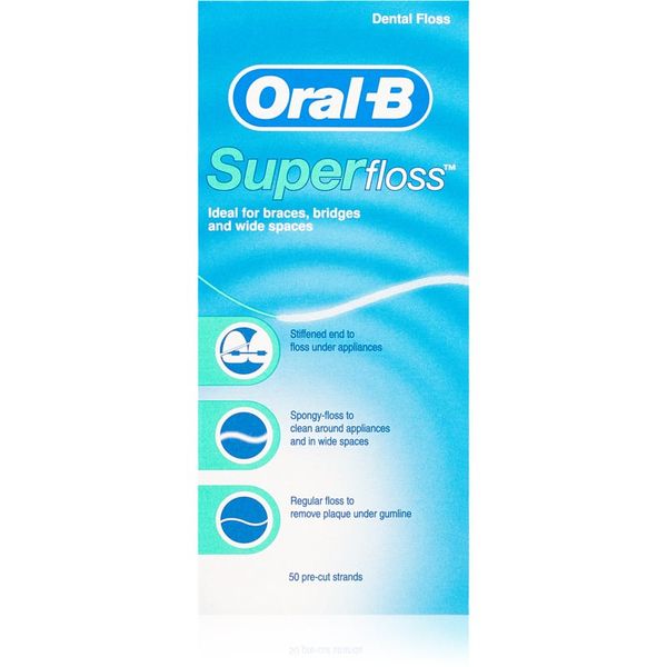 Oral B Oral B Super Floss дентален концец за брекети и импланти 50 бр.