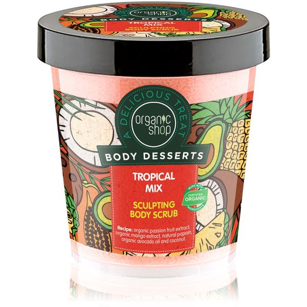Organic Shop Organic Shop Body Desserts Tropical Mix стягащ пилинг за тяло 450 мл.