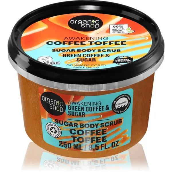 Organic Shop Organic Shop Coffee Toffee пилинг за тяло със стимулиращ ефект 250 мл.