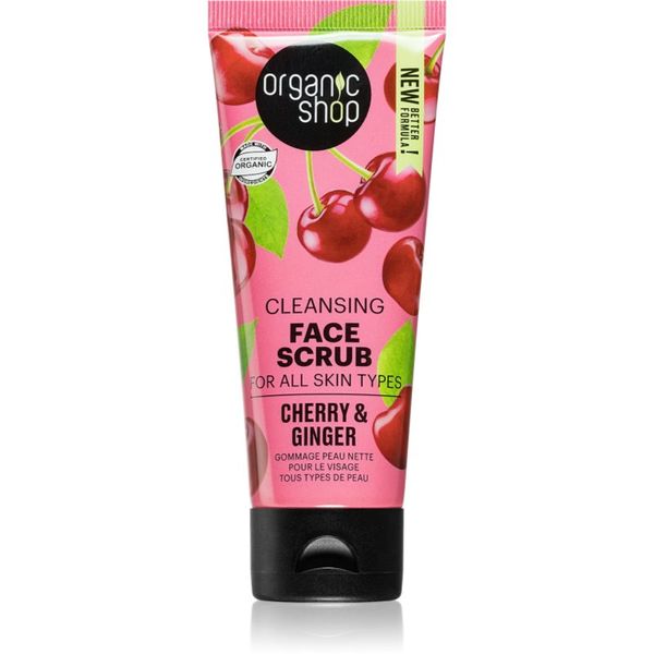 Organic Shop Organic Shop Ginger & Cherry почистващ пилинг за лице 75 мл.