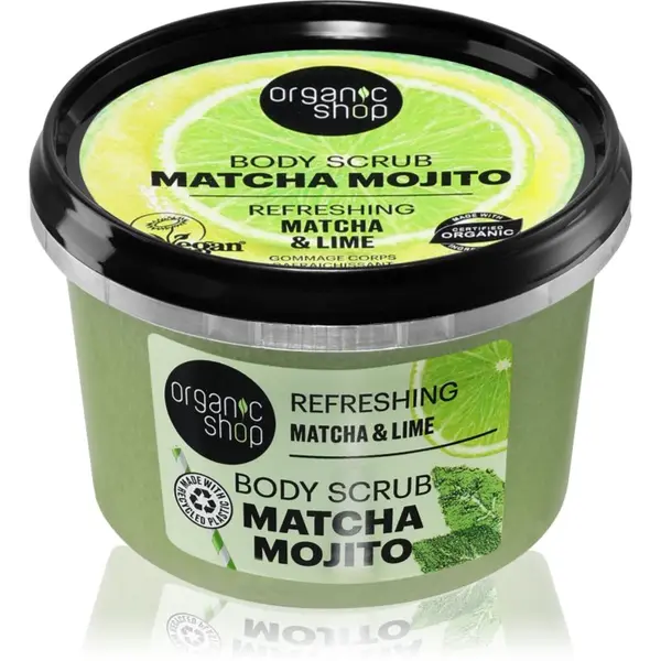 Organic Shop Organic Shop Matcha Mojito освежаващ пилинг за тяло 250 мл.