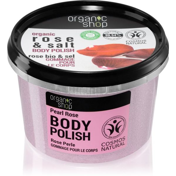 Organic Shop Organic Shop Organic Rose & Salt пилинг за тяло със сол 250 мл.
