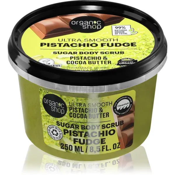 Organic Shop Organic Shop Pistachio Fudge нежен пилинг за тяло 250 мл.