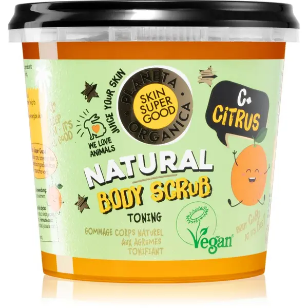 Organic Shop Organic Shop Skin Super Good C+ Citrus освежаващ пилинг за тяло с витамин С 360 мл.