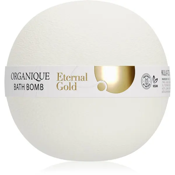 Organique Organique Eternal Gold Smoothing Therapy бомбичка за вана с подхранващ ефект 170 гр.
