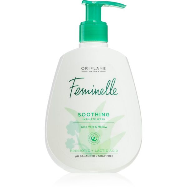 Oriflame Oriflame Feminelle Soothing гел за интимна хигиена с успокояващ ефект Aloe Vera & Mallow 300 мл.