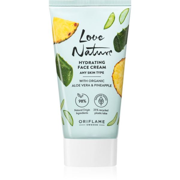 Oriflame Oriflame Love Nature Organic Aloe Vera & Pineapple хидратиращ крем за лице 50 мл.