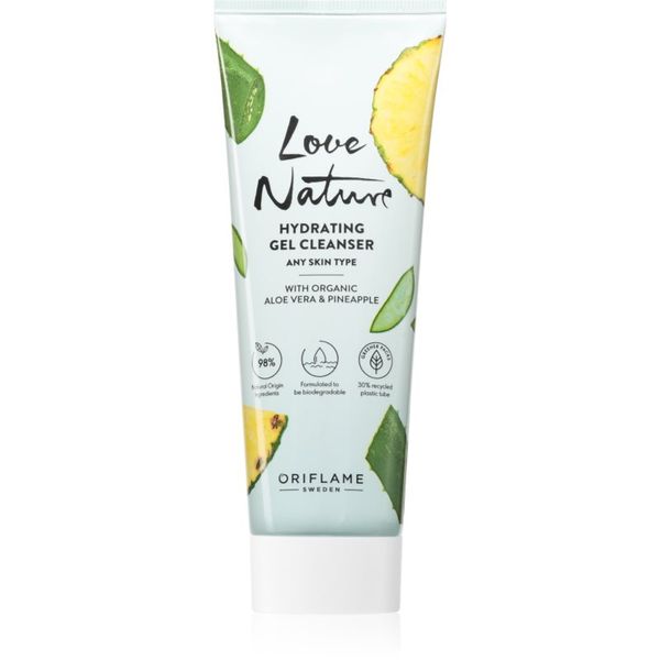 Oriflame Oriflame Love Nature Organic Aloe Vera & Pineapple овлажняващ почистващ гел 125 мл.