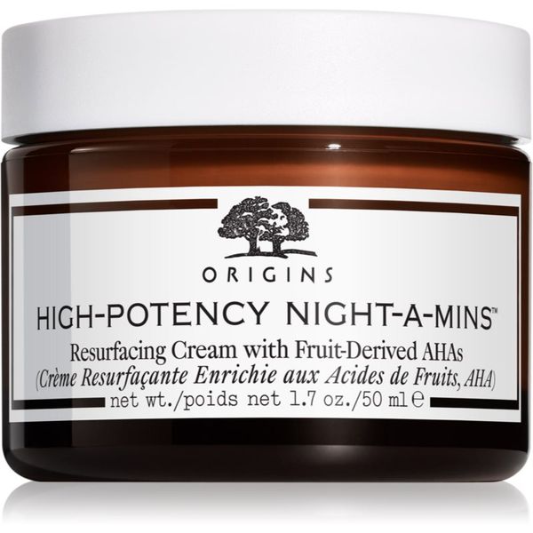 Origins Origins High-Potency Night-A-Mins™ Resurfacing Cream With Fruit-Derived AHAs регенериращ нощен крем за въстановяване плътността на кожата 50 мл.