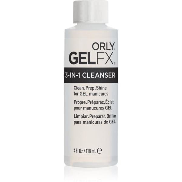 Orly Orly Gelfx 3-in-1 Cleanser продукт за отстраняване на лепкавия слой от гелови нокти 118 мл.