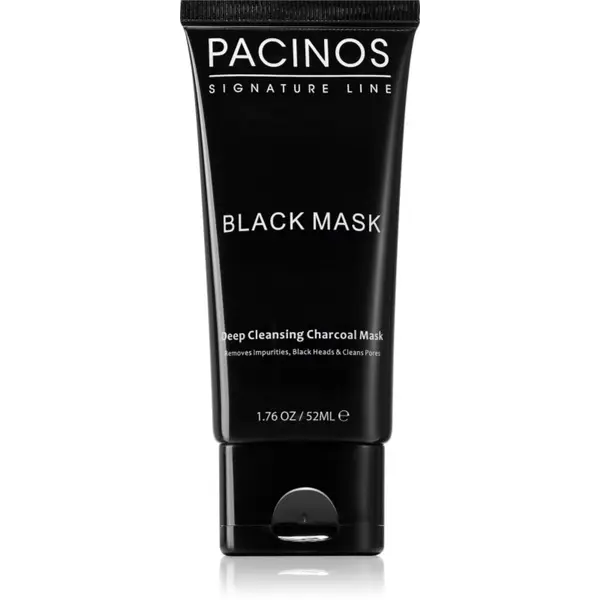 Pacinos Pacinos Black Mask почистваща маска - премахваща се с активен въглен 50 мл.