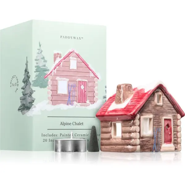 Paddywax Paddywax Ceramic Houses Alpine Chalet подаръчен комплект