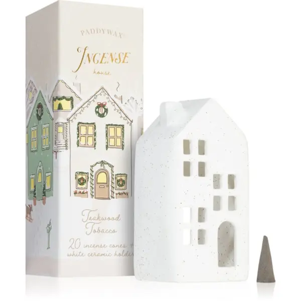 Paddywax Paddywax Ceramic Village Teakwood Tobacco подаръчен комплект I.
