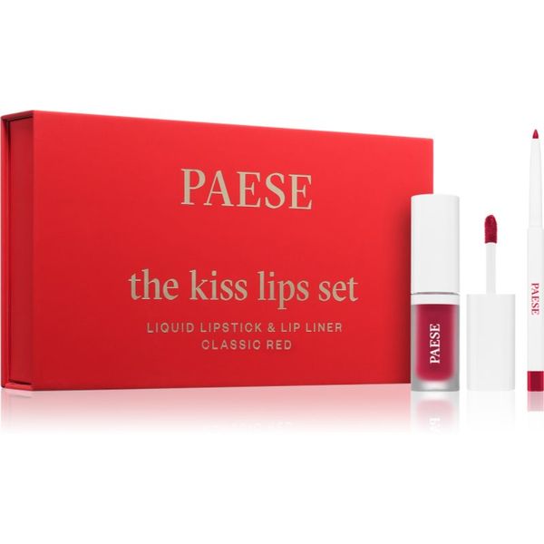 Paese Paese The Kiss Lips Set Classic Red подаръчен комплект 06 Classic Red цвят