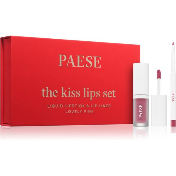 Paese Paese The Kiss Lips Set Lovely Pink подаръчен комплект 03 Lovely Pink цвят