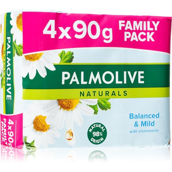 Palmolive Palmolive Naturals Chamomile твърд сапун с лайка 4x90 гр.